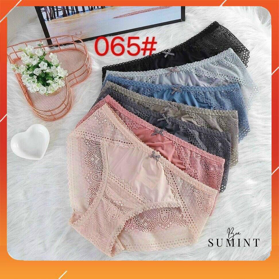 Quần lót nữ su lạnh cao cấp nhẹ tênh thoáng mát mix ren siêu xinh Q2918