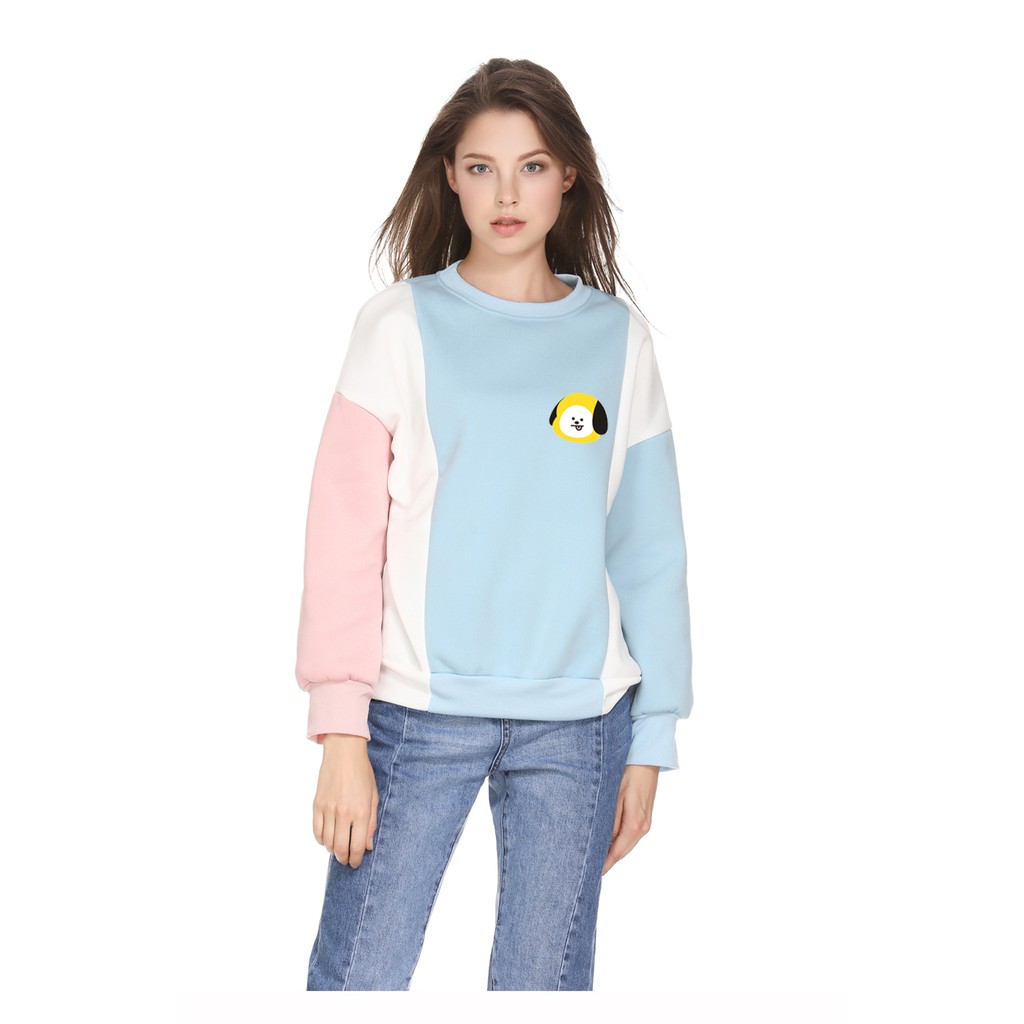 Bts Bt21 Áo Hoodie Họa Tiết Hoạt Hình Bt21 Tata Chimmy Cooky Mang Koya Van Dễ Thương