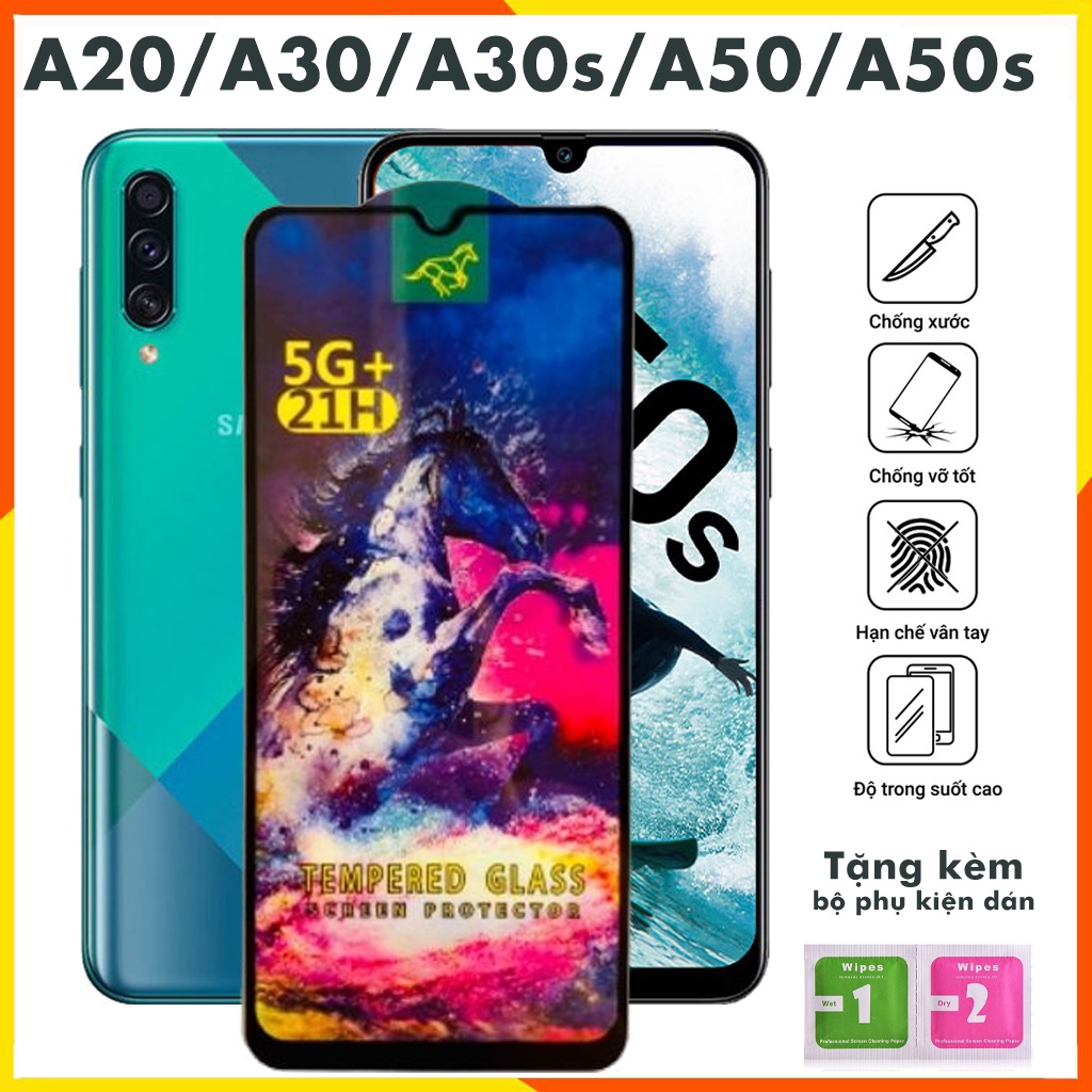 Cường lực samsung a20 a30 a30s a50 a50s m10s m21 m30 m30s m31 a31 a32 4g a22 4g m22 4g a20s  full màn tổng hợp Kính [OG]