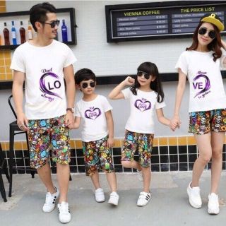 Sẵn sét áo gia đình 3 người sale 180k