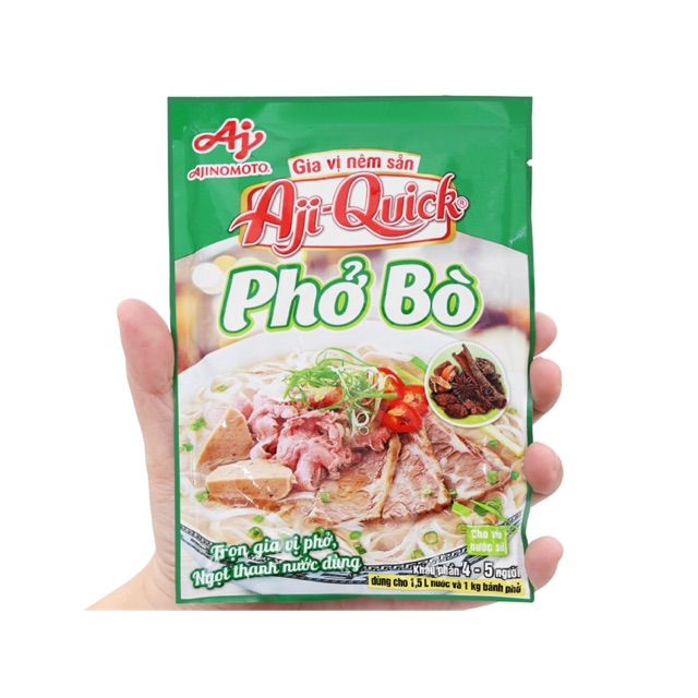 Gia vị nêm sẵn nấu phở bò Aji-Quick gói 57g