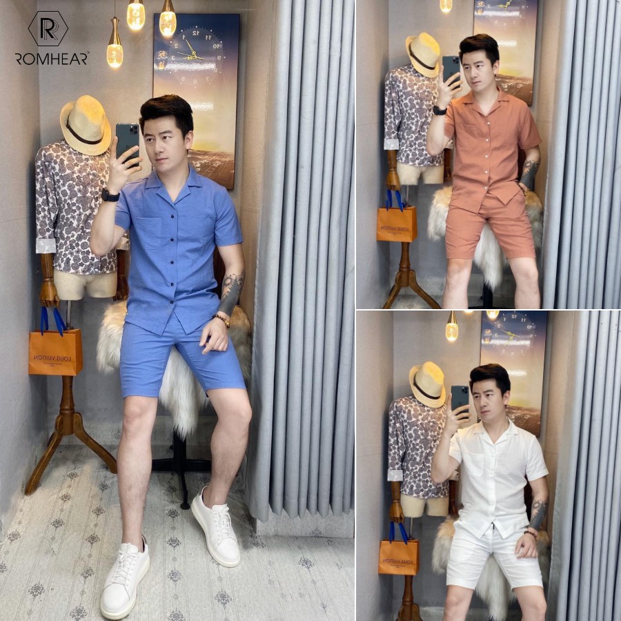 Bộ đũi Sơ Mi cao cấp xuất khẩu, vải chống nhăn thoáng mát, form thời trang phong cách | BigBuy360 - bigbuy360.vn