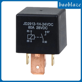 [BAOBLAZE] Model No: JD2912-1H-24VDC Car Motor Changeover SPDT Relay 4 Pin 24V 80Amp
