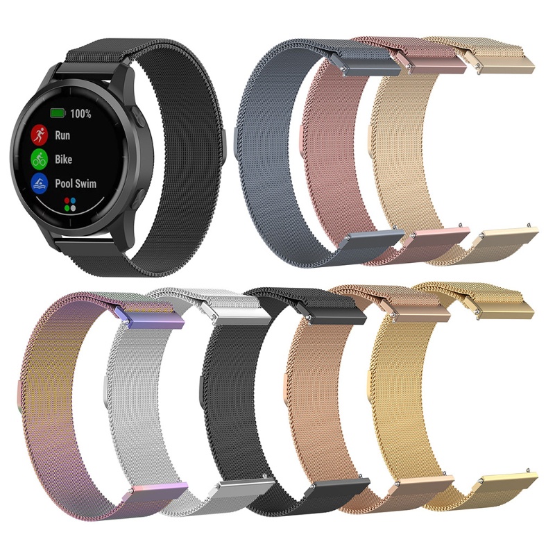 Dây Đeo Bằng Kim Loại Từ Tính 22mm Cho Đồng Hồ Thông Minh Galaxy watch 3 Gear S3 Honor Magic Huawei watch GT2 Fossil-Gen 5