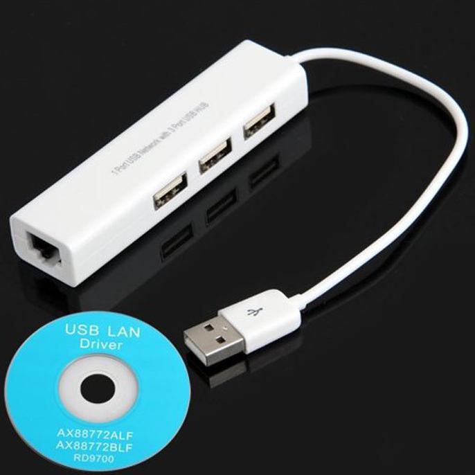 Bộ Chuyển Đổi Usb Sang Rj45 Ethernet Lan + 3 Cổng Usb