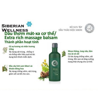 Dầu thơm massage Balsam Siberi.Nga❤❤❤