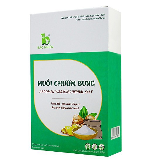 Combo 2 hộp Muối chườm bụng giảm eo, săn chắc da Bảo Nhiên