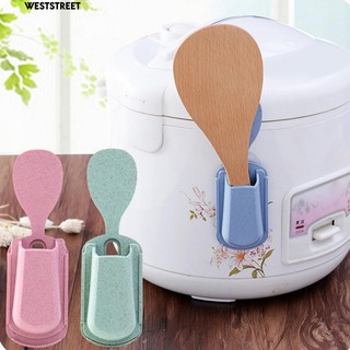 Dụng cụ giữ vá múc cơm có giác hút dán thành nồi tiện lợi