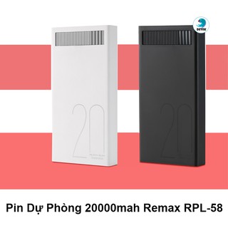 Pin Dự Phòng 20000mah Remax RPL-58 (Đen)