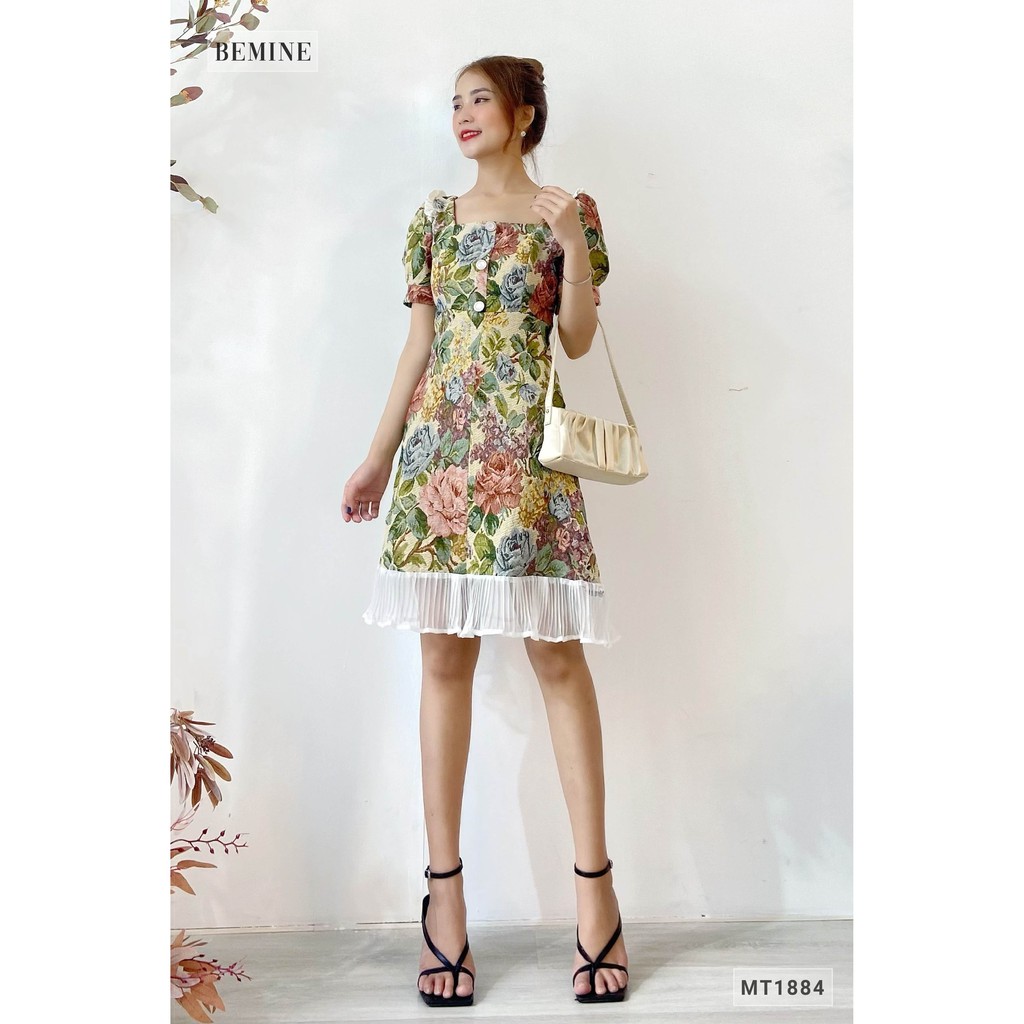 Đầm bông phối đuôi cá dập ly BEMINE MT1884XANH | BigBuy360 - bigbuy360.vn