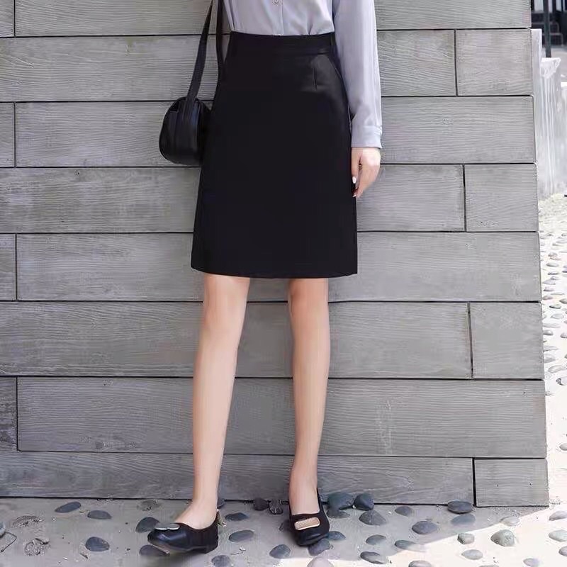 Chân Váy Công Sở Chữ A Có Túi Chéo Đến Gối Chân Váy Công Sở Thời Trang