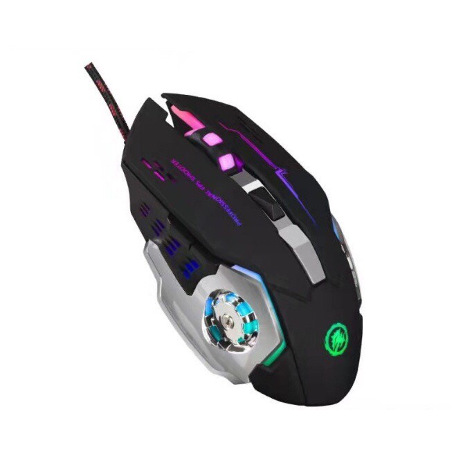Chuột Máy Tính Có Dây Chuyên GAME PRO Full Led, Chuột Gamming Siêu Nhạy Chỉnh 800 - 3200DPI, Đế Di Kim Loại, BẢO HÀNH.