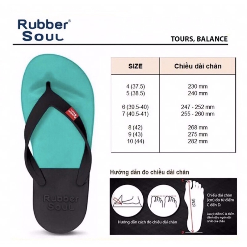 Dép Xỏ Ngón Nam Thái Lan Rubber Soul - Balance Siêu Nhẹ Siêu Êm - Dép Kẹp Nam Nữ Mang Trong Nhà, Dép Đi Biển