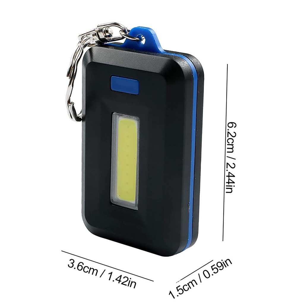 Móc khóa đèn pin mini siêu sáng phù hợp cho leo núi cắm trại&lt;br&gt;