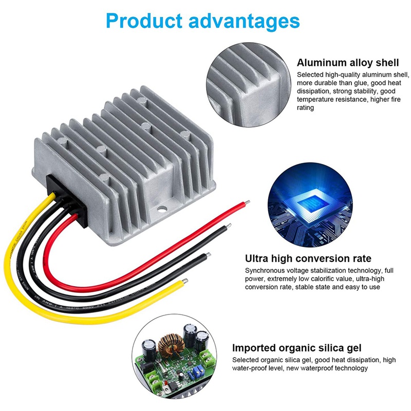 Bộ Chuyển Đổi Điện Áp DCDC 48V Sang 12V 10A 120W