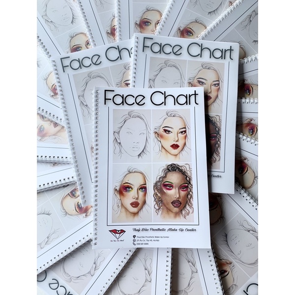 Sách vẽ FaceChart Make Up