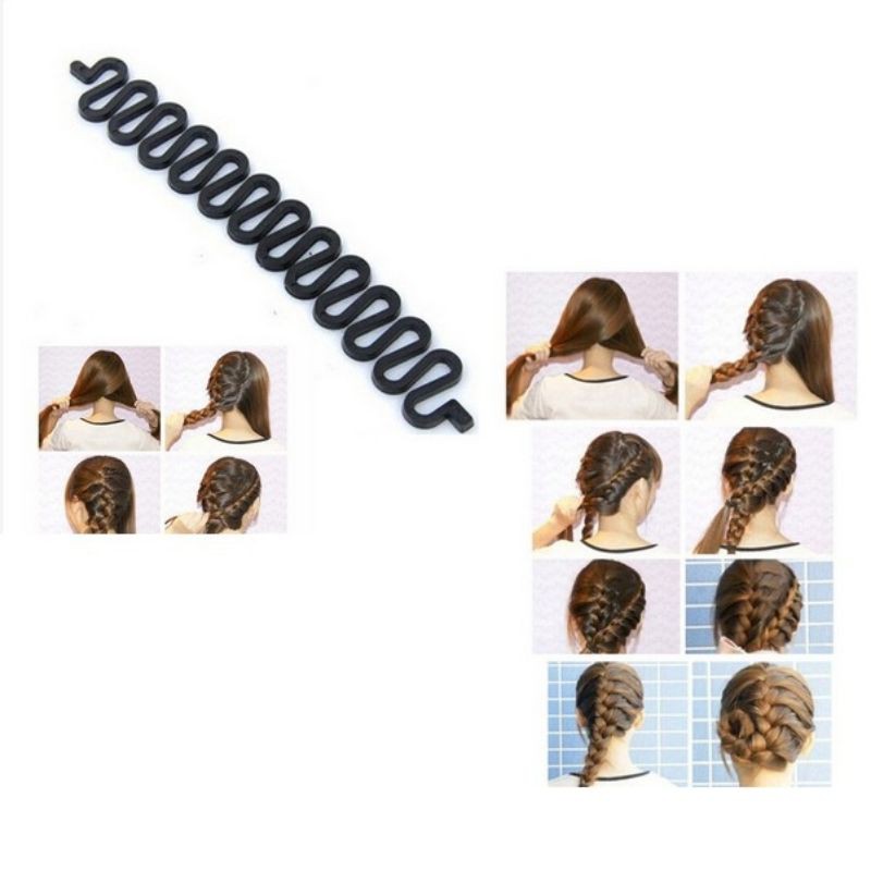 Bộ 5 dụng cụ tạo kiểu tóc nữ Bộ 5 món dụng cụ tạo kiểu tóc thắt bím,lược,kẹp