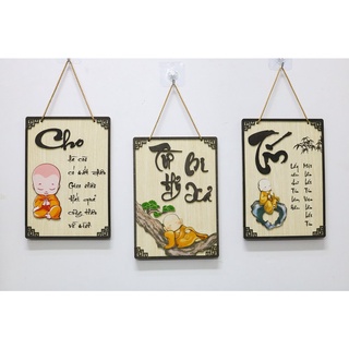 Bảng Gỗ Trang Trí Phật