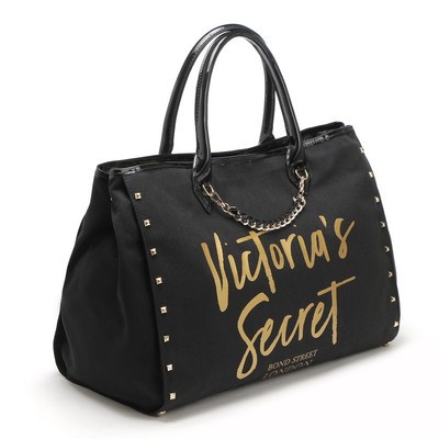 VICTORIA'S SECRET (Hàng Có Sẵn) Túi Tote Đeo Vai Chất Liệu Vải Cao Cấp Vs Victoria 's Secret