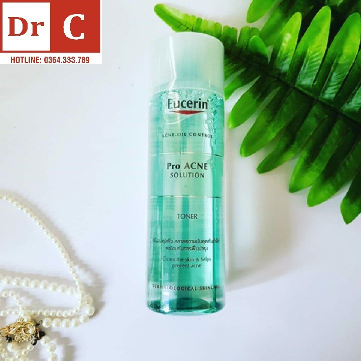 Toner Eucerin ⚜️CHÍNH HÃNG⚜️ Nước Hoa Hồng Eucerin Pro Acne Solution cho da dầu mụn 20oml