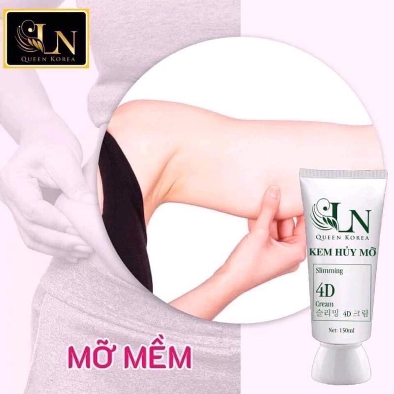 Kem tan mỡ slimming 4D QUEEN KOREAN