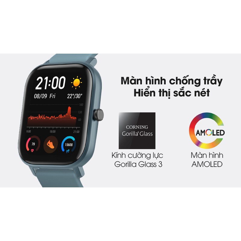 Đồng Hồ Thông Minh Theo Dõi Sức Khỏe Xiaomi Amazfit GTS - Hàng Chính Hãng - Bảo hành 12 tháng