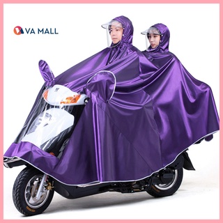 Áo mưa đôi cao cấp 2 đầu có phản quang, kính che chắn mưa, kiểu dáng thời trang