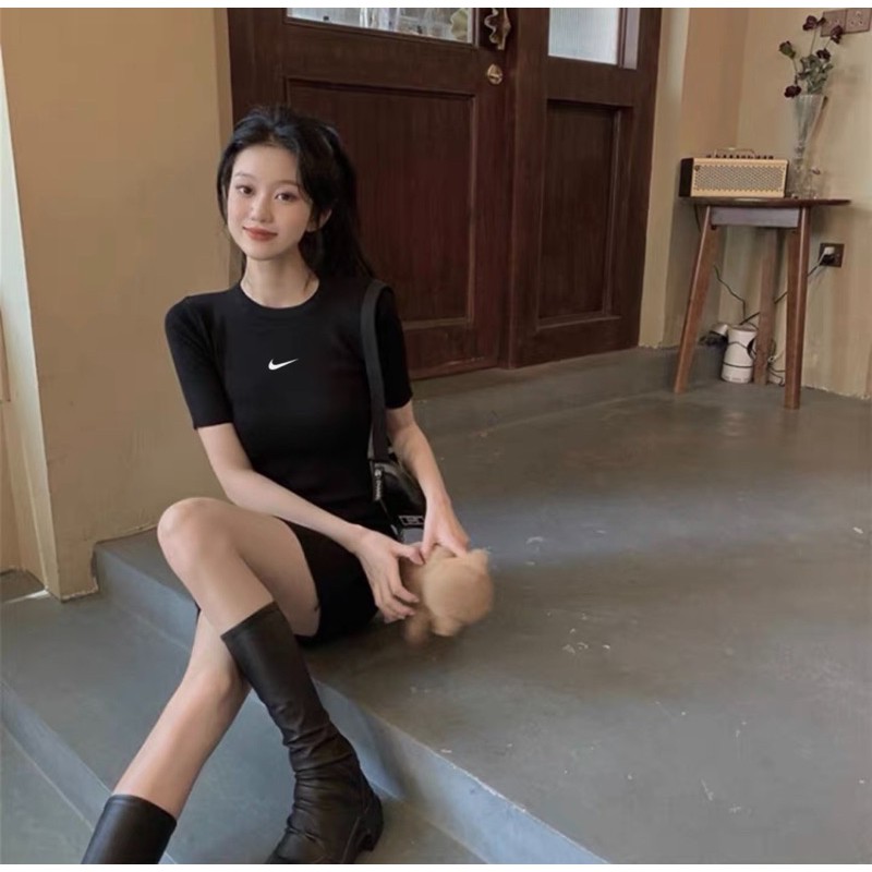 [Mã SKAMSALEP6 giảm 10% tối đa 100K đơn 150K] VÁY BODY / VÁY THUN BODY THÊU LOGO N.K ảnh thật | BigBuy360 - bigbuy360.vn