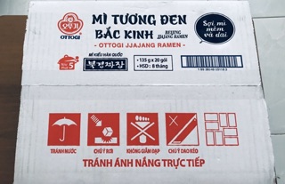 Thùng 20 gói Mì Tương Đen Bắc Kinh Ottogi