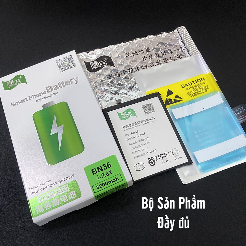 Pin Suiqi Li-ion thay thế cho Xiaomi Mi 6X / Mi A2 (BN36) 3200mAh