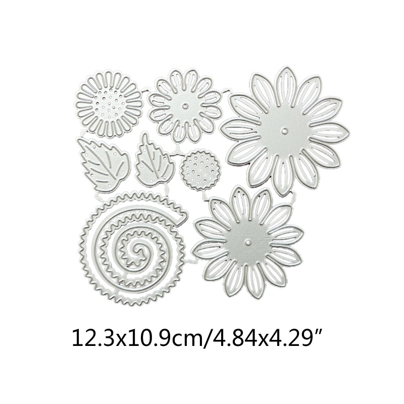 Khuôn Cắt Giấy Kim Loại Hình Hoa Lá Xinh Xắn