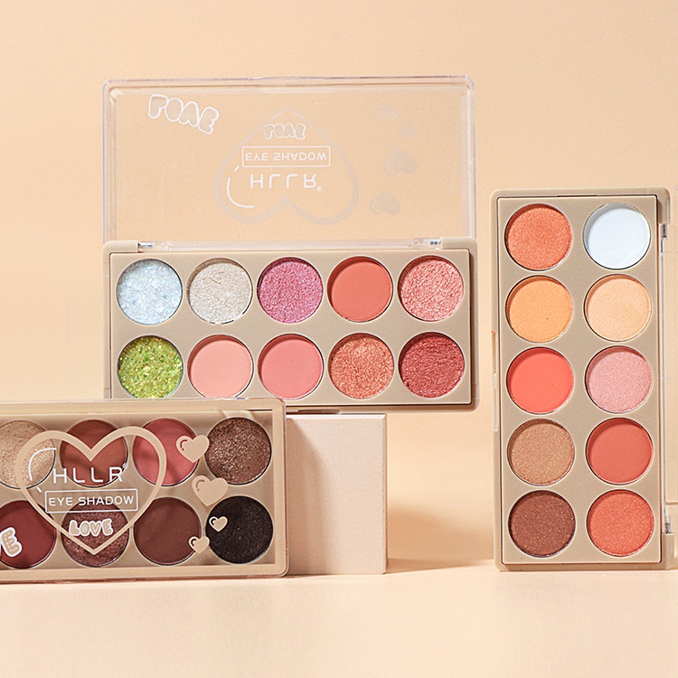 Bảng Phấn Mắt Hllr Ánh Ngọc Trai Nhung Mịn Trang Điểm Tạo Khối