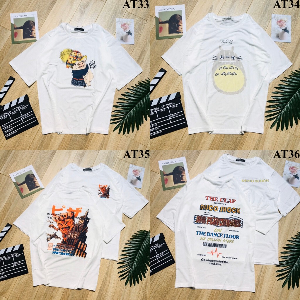 Áo Thun Tay Lỡ  Unisex - Mã AT09-70 - Áo Thun (MẪU NGẪU NHIÊN) | BigBuy360 - bigbuy360.vn