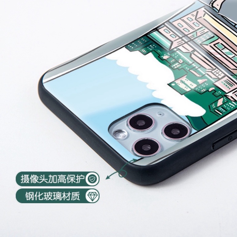 Ốp lưng iphone 6, 7, 8 Plus, X, XS, XR, XSMAX, 11, 11PRO, 11 PROMAX, 12, 13 PROMAX thiếu nữ NẰM NGỦ BẰNG KÍNH PKVN