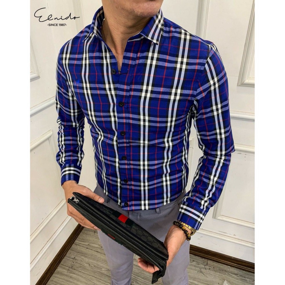 Áo sơ mi nam cổ bẻ họa tiết kẻ phong cách thời trang Hàn Quốc JKT FASHION | BigBuy360 - bigbuy360.vn