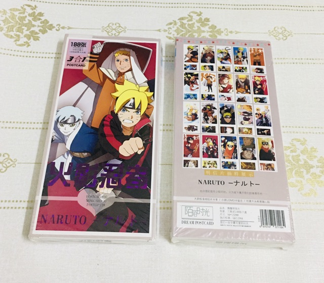 Postcard naruto 188 ảnh , bộ postcard anime naruto