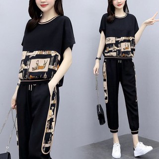 Set bộ thun họa tiết ngựa cao cấp