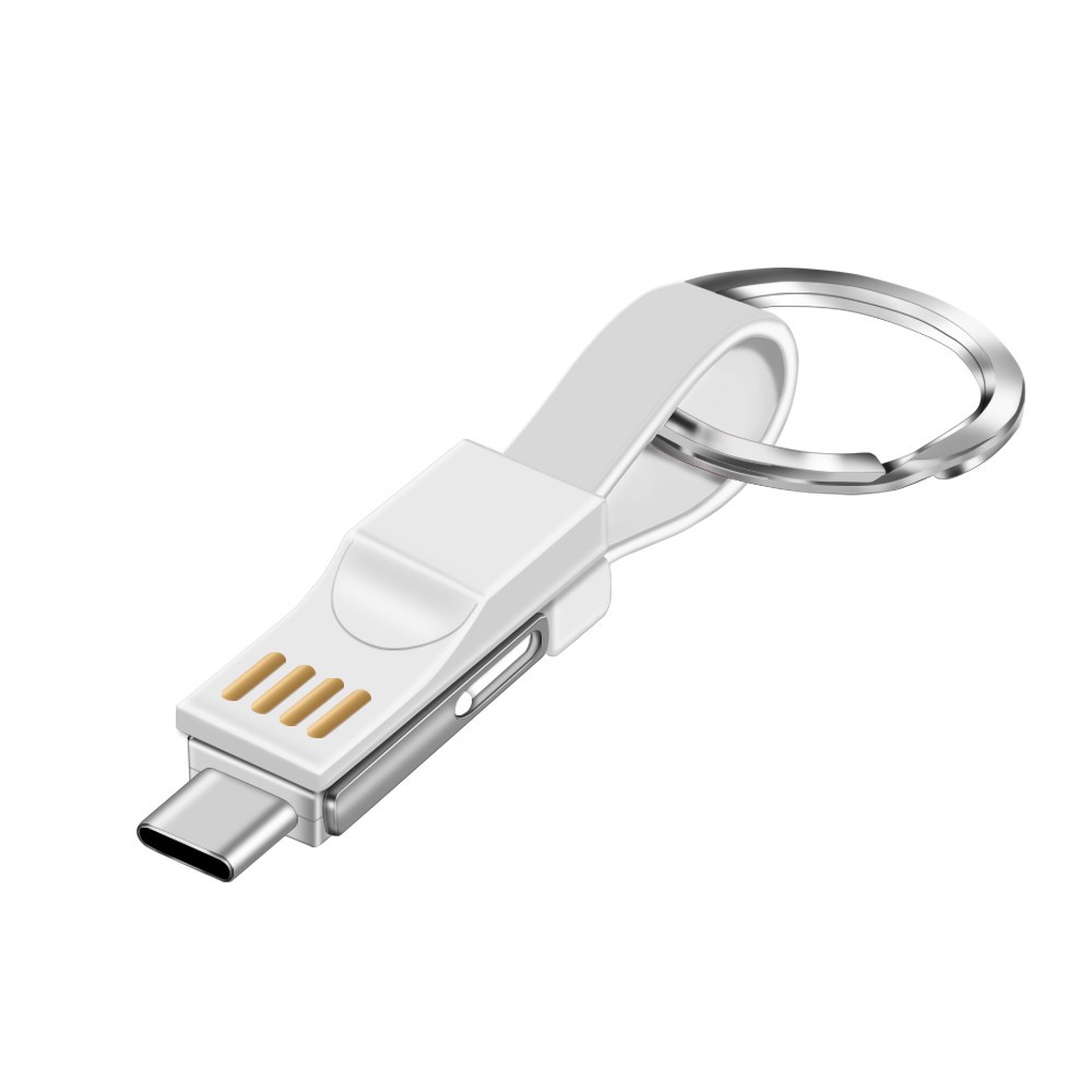 Cáp treo mini 3 trong 1 Cáp USB Micro Dữ liệu sạc USB Dây cáp sạc cho iphone Android type-c