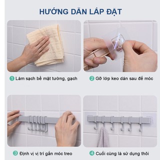 Thanh treo đồ 6 móc