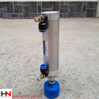 xi lanh kẹp phôi 32*75 đầu bằng đủ phụ kiện ống 8
