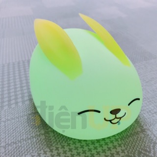 ĐÈN NGỦ HÌNH THÚ CON THỎ AN TOÀN DỄ THƯƠNG CAO SU SILICON LED CHO BÉ