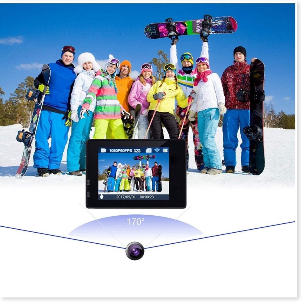 Camera hành trình 🍓chống nước🍓 4K Ultra HD DV, kết nối WIFI, Góc Quay Rộng 170 Độ, Hình Ảnh Sắc Nét, Bảo Hành 12 tháng | BigBuy360 - bigbuy360.vn