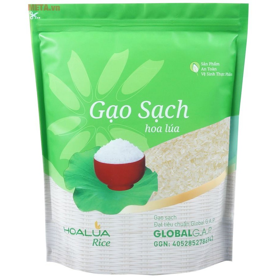 GẠO SẠCH HOA LÚA (NHÃN XANH) 2 KG
