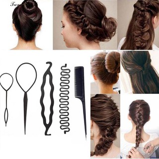 Set 5 dụng cụ thắt quấn tóc tiện dụng
