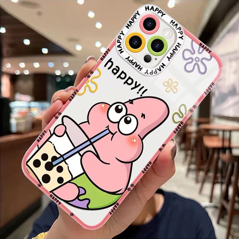 Ốp Điện Thoại TPU Dẻo Trong Suốt Họa Tiết Hoạt Hình Spongebob Cho Iphone 13 12 11 Pro Max 12 13 Mini Xr Xs Max X 6 6S 7 8Plus