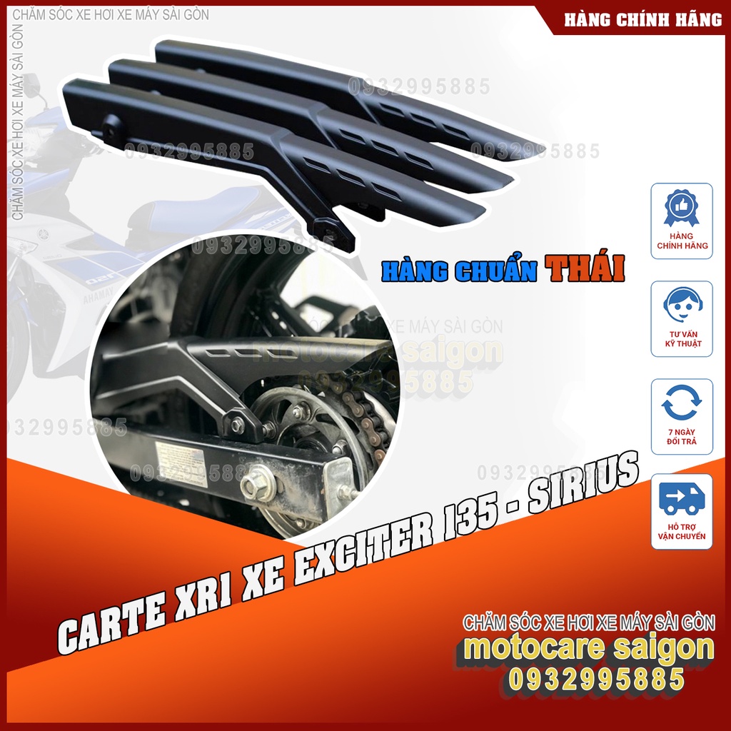 Carte X1R Thái Lan gắn exciter 135 , cho anh em sirius gắn đi sên trần