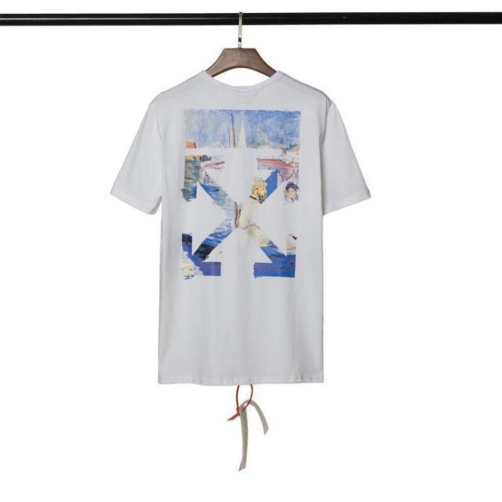 Áo Tee Off White, Áo thun Off White, OW T-Shirt mẫu 1, chất liệu Cotton, 2 màu đen, trắng DuSo.Lux