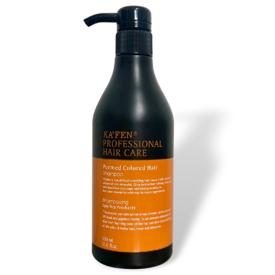 [+Tặng mũ trùm] DẦU GỘI CHĂM SÓC TÓC UỐN NHUỘM KAFEN PERM COLOURED HAIR 500ML