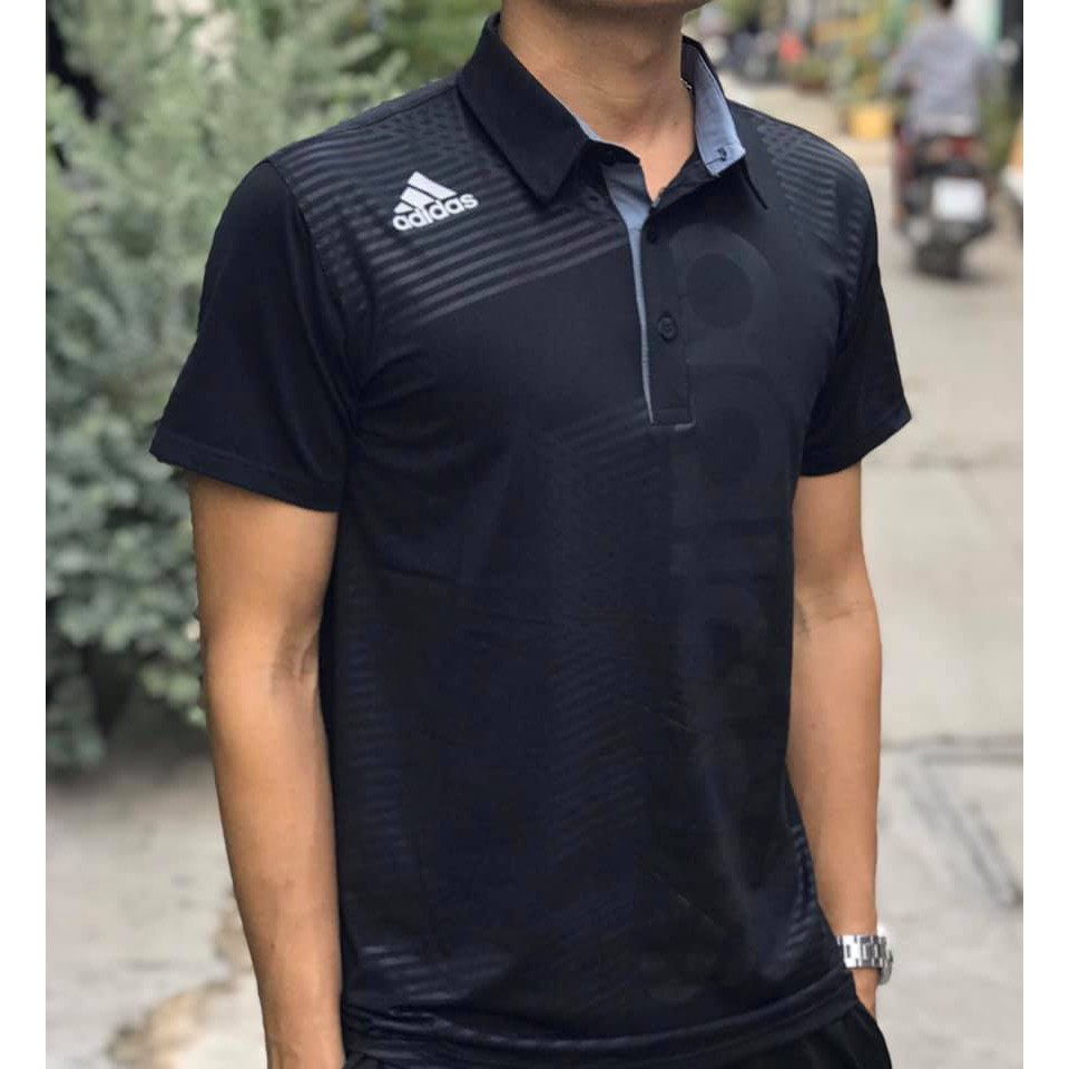 [50-104KG] Có Video, Áo thể thao nam cổ bẻ chất thun lạnh co giãn 4 chiều, áo thể thao có cổ | BigBuy360 - bigbuy360.vn