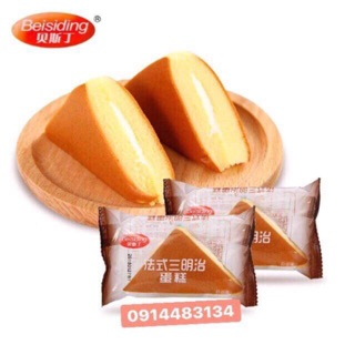 1KG BÁNH BÔNG LAN KẸP KEM TƯƠI TAM GIÁC (36-38c